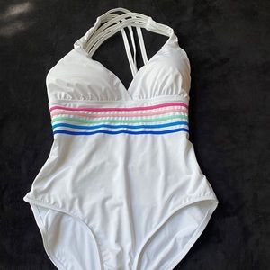 La Blanca white swim suit